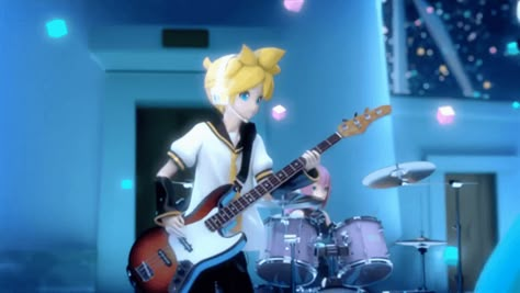 Len Vocaloid Banner, Len Kagamine Discord Banner, Len Discord Banner, Guitar Banner Gif, Vocaloid Banner Gif, Len Kagamine Gif, Len Header, Len Kagamine Banner, Kagamine Len Project Diva