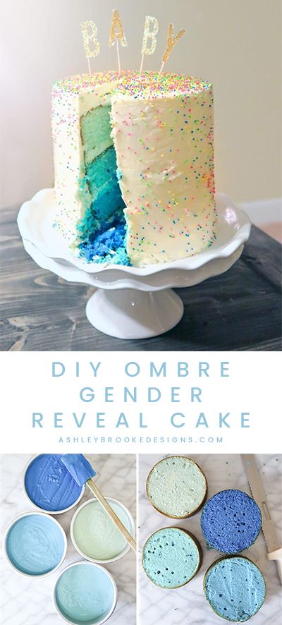 Cake Pops Gender Reveal, Gender Reveal Cake Recipe, Gender Reveal Cake Diy, Gender Reveal Dessert, Baby Reveal Cakes, Simple Gender Reveal, Gender Party, Ashley Brooke, Gender Reveal Decorations