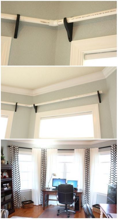 Diy Curtain, Pvc Pipes, Buy Curtains, Design Del Prodotto, Diy Curtains, Cool Ideas, Design Living, Bay Window, My New Room