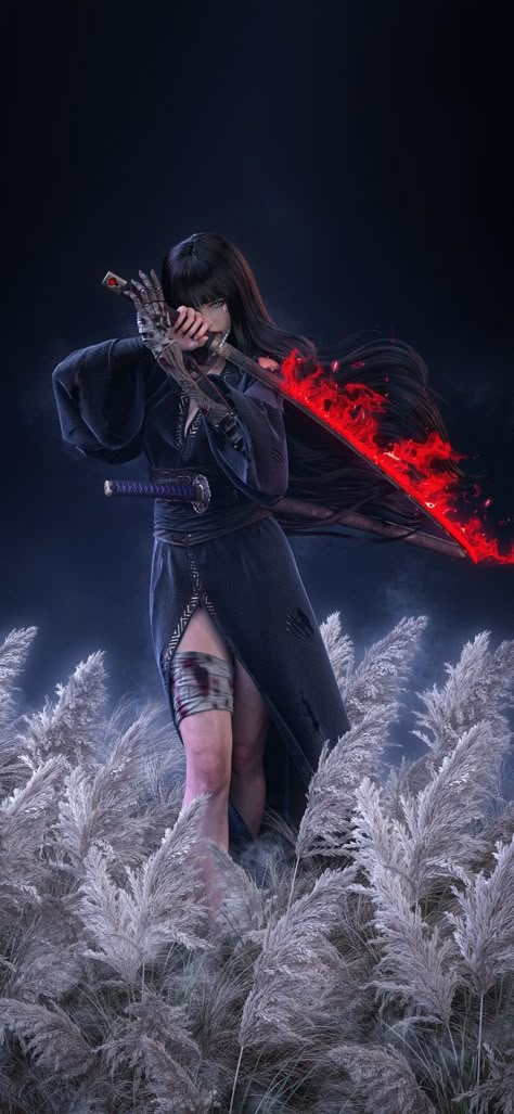 Sekiro Wallpapers, Sekiro Art, Female Swordsman, Futuristic Samurai, Ronin Samurai, Female Samurai, Samurai Artwork, Ninja Art, Geisha Art