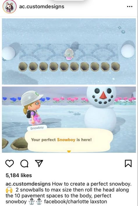 Acnh Snowman Guide, Acnh Snowboy Guide, Perfect Snowboy Animal Crossing, Acnh Tips, Animal Crossing Tips, Ac Ideas, Tom Nook, Animal Crossing Memes, Animal Crossing Funny