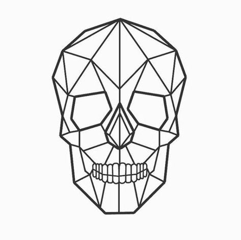 Geometric Drawing Animal, Geometric Animals Drawing, Polygon Art Animal, Geometric Animal Head, Geometric Skull, Geometric Art Animal, Abstract Tattoo Ideas, خريطة ذهنية, Geometric Line Art