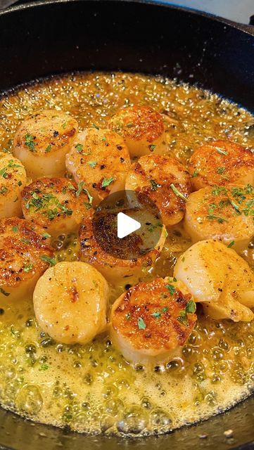 Tobias Young on Instagram: "Scallops in a brown butter white wine reduction! #simplyfoodbyty #scallops" Bay Scallops In Cream Sauce, Scallop Pasta White Wine Garlic Butter, Butter Wine Sauce, Brown Butter Seared Scallops, Pescetarian Meals, White Wine Reduction, Scallops White Wine Butter Sauce, Brown Butter Sage Scallops, Sauce Video