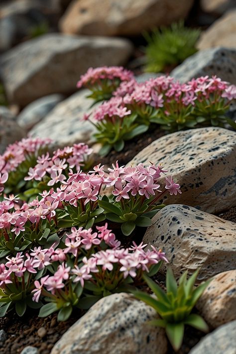 10 Best Flowers For Rock Garden Succulent Ground Cover, Sedum Garden, Rock Wall Gardens, Japanese Rock Garden, Rock Garden Plants, Garden Flower Beds, Tiny White Flowers, Best Flowers, Rock Gardens