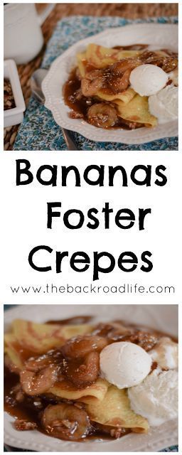 Breakfast Gourmet, Banana Foster Recipe, Decadent Breakfast, Dessert Crepes, Stuffed Crepes, Crepe Ingredients, Banana Foster, Banana Crepes, Easy Crepe Recipe