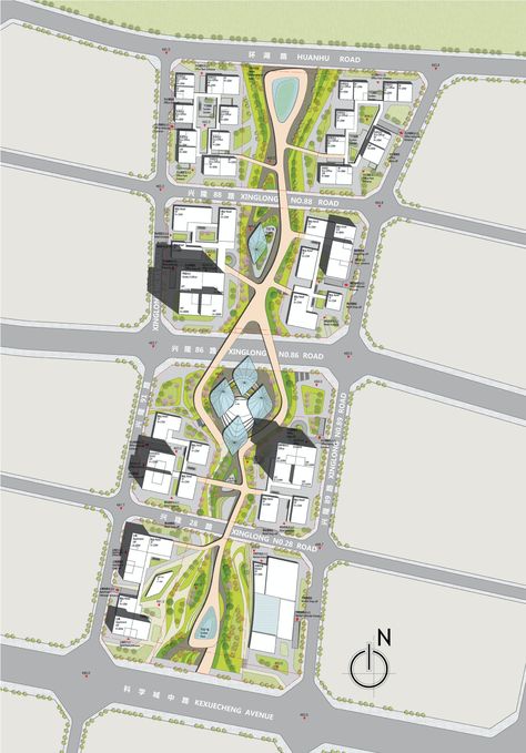 Landscape Architecture Plan, Urban Design Graphics, Urban Design Architecture, Urban Design Concept, Urban Design Plan, Urban Landscape Design, Cloud City, Architecture Concept Diagram, Mixed Use Development