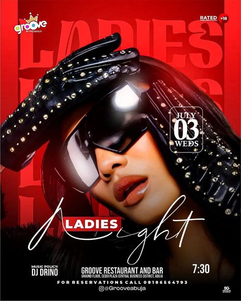 Ladies night flyer #ladiesnight #groove #partynight #graphicdesign #graphicdesigner #designer #nightlife #socialmediamarketing #ads #nightout #explorepage #explore Ladies Night Flyer, Flyer Background, Flyer Inspiration, Instagram Ladies, Flyer And Poster Design, Central Business District, Abstract Iphone Wallpaper, July 3, Ladies Night