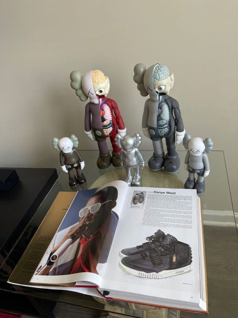 Kaws & The Ultimate Sneaker Book Kaws Book, Apartment Decor, Lion Sculpture, Apartment, Statue, Sculpture, Nike, Books, Art