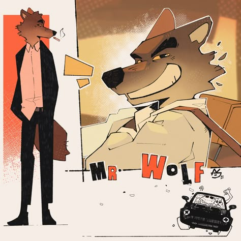 Mr Wolf Bad Guys Fanart, The Bad Guys Fanart, Bad Guys Fanart, Dreamworks Art, Mr Wolf, Mister Wolf, The Bad Guys, Big Bad Wolf, Movies And Series