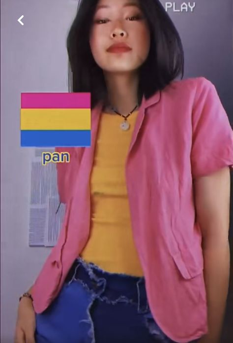 Bi Flag Outfit, Pan Outfits Pride, Outfits For Pride Parade, Pansexual Outfit Ideas, Simple Pride Outfit, Galaxy Cowgirl, Pansexual Pride Outfit, Subtle Pride Outfit, Pansexual Outfits