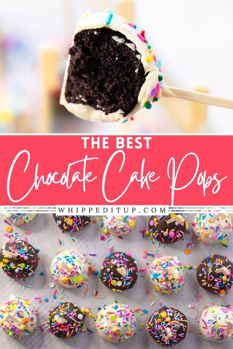 These cake pops are unlike any homemade cake pop you have ever tasted! They are moist, loaded with chocolate and delicious! Chocolate For Cake Pops, Homemade Cake Pop, Homemade Cake Pops, Cake Dip, Chocolate Homemade, Chocolate Cake Pops, Belgium Chocolate, Cake Pop Stands, Cake Pop Sticks