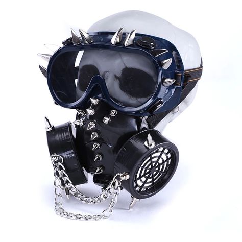 Goth Theme, Emo Scene Aesthetic, Gothic Mask, Glasses Mask, Creepy Cute Fashion, Gothic Cosplay, Steampunk Mask, Hunter Outfit, Gas Masks