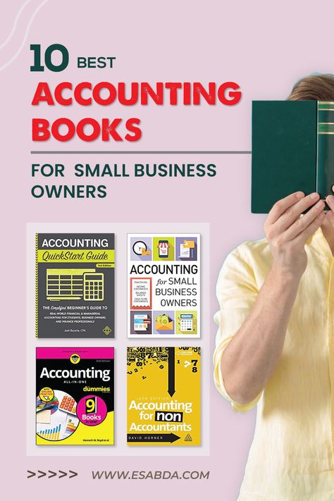 As a small business owner, if you also want to have accounting knowledge on your own. Then there are hundreds of books available that will assist you to get a better outline in accounting. We’ve listed 10 books that will make learning accounting easy and interesting. Unlike typical textbooks, the ones in my collection provide distinctive and useful methods for studying basic, intermediate, or advanced accounting. Here is the list of the 10 best accounting books for small business owners. Accounting Books To Read, Books For Small Business Owners, Learning Accounting, Quick Books Accounting, Learn Accounting, Accounting Classes, Accounting Business, Accounting Books, Managerial Accounting