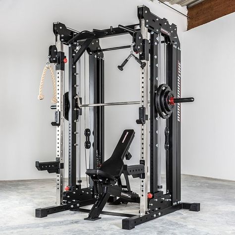 Home Cable Machine, Gym Rack, Home Gym Basement, Dream Home Gym, Home Gym Garage, Diy Home Gym, Multi Gym, Gym Room At Home, Room Gym