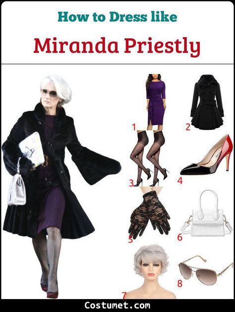 Miranda Priestly's (The Devil Wears Prada) Costume for Cosplay & Halloween 2022 Miranda Priestly Costume, Devil Wears Prada Costume Halloween, The Devil Wears Prada Costume, Devil Wears Prada Halloween Costume, Devil Wears Prada Costume, Devil Wears Prada Miranda, Devil Wears Prada Outfits, Lady Capulet, Prada Outfits