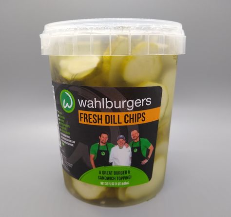 Wahlburgers Fresh Dill Chips Wahlburgers Recipes, Crinkle Cut Fries, Marky Mark, Aldi Finds, Dill Pickle Chips, Burger Night, Pickle Chips, Dill Pickles, Burgers Sandwiches