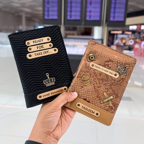 Cheers to good times and even better adventures! 🥂 With a custom passport cover like this, your travels will always start off right. #goodtimesgreattravels #couplepassport #personalizedtravel #premiumdesign #travelcompanion #readyfortakeoff #traveltrends #travel #airportlook #tpcgifts Couple Passport Cover, Couple Passport, Airport Look, Travel Trends, Bronze Gold, Bullet Journal Ideas Pages, Passport Cover, Travel Companion, Cute Bags