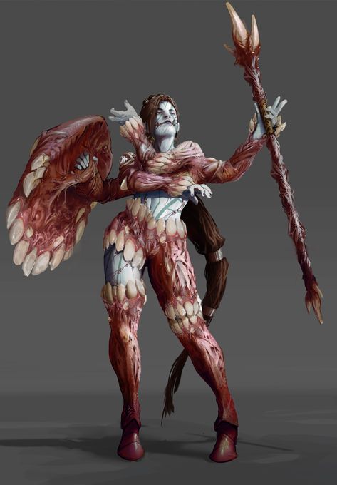 Undead Army, Monster Concept Art, Fantasy Monster, One Year Ago, Monster Design, Creature Concept Art, Creature Concept, Monster Art, Dnd Characters