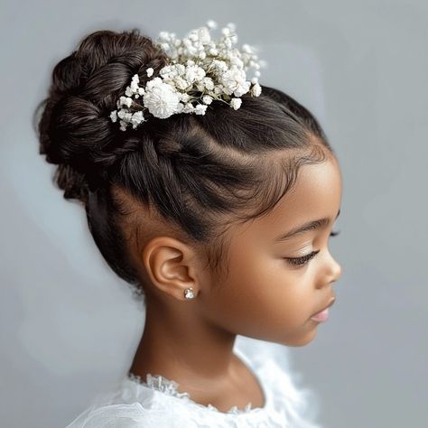 20 Beautiful Flower Girl Hairstyles - Hair Guru Curly Flower Girl Hairstyles, Flower Girl Curly Hairstyles, Flower Girl Braid Hairstyles, Hairstyles For Flower Girls Wedding, Black Flower Girl Hairstyles, Simple Flower Girl Hairstyles, Flower Girl Hairstyles Black Kids, Hairstyles For Mixed Curly Hair Kids, Toddler Updo Hairstyles