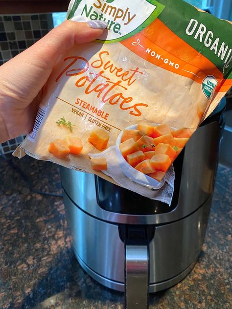 Air Fryer Frozen Sweet Potato Cubes – Melanie Cooks Frozen Sweet Potato Recipes, Frozen Sweet Potatoes, Air Fried Vegetable Recipes, Sweet Potato Cubes, Potatoes In The Air Fryer, Sweet Potato Oven, Potato Cubes, Frozen Sweet Potato Fries, Sweet Potato Recipes Roasted