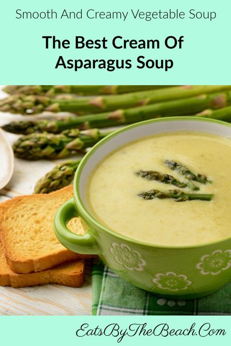 Cream Of Asparagus Soup Recipe, Asparagus Recipes Soup, Creamy Asparagus Soup, Asparagus Soup Recipe, Cream Of Asparagus, Cream Of Asparagus Soup, Creamed Asparagus, Cream Soup Recipes, Creamy Asparagus