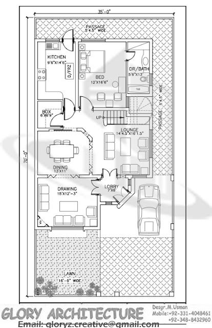 Cooperative Housing, Home Plan Drawing, Pakistan House, 10 Marla House Plan, Home Map Design, 30x50 House Plans, House Drawings, 20x40 House Plans, Vastu House