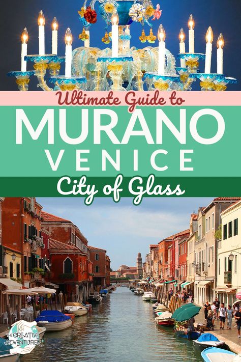 This self-guided walking tour of Murano will take you through the best of the island, including its glass artisans and charming canals. Venice In A Day, Murano Burano Venice Italy, Murano Venice, Venice Tourist Attractions, Murano And Burano, Italy Places To Visit, Day Trips From Venice, Greece Cruise, Venice Map