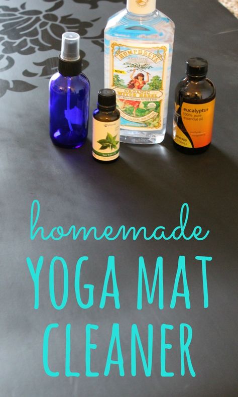 Homemade Yoga Mat Cleaner, Diy Yoga Mat Cleaner, Yoga Mat Spray, Yoga Mat Cleaner, Natural Yoga Mat, Hot Yoga Mat, Talk Less, Diy Yoga, Homemade Essential Oils