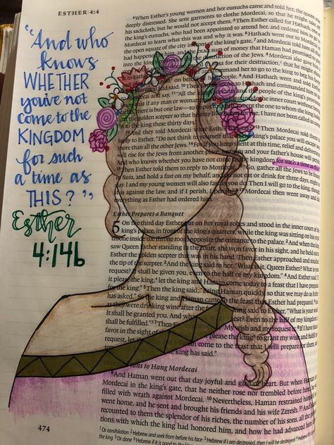 Queen Esther Painting, Esther Bible Journaling, Messy Bible, Esther Bible Study, Bible Study Questions, Esther Bible, Story Of Esther, Book Of Esther, Queen Esther