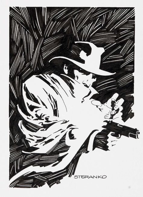 The Shadow illustration •Jim Steranko Jim Steranko, Shadow Illustration, Pulp Covers, The Lone Ranger, Bristol Board, White Drawing, Bd Comics, Pop Pop, Pulp Art