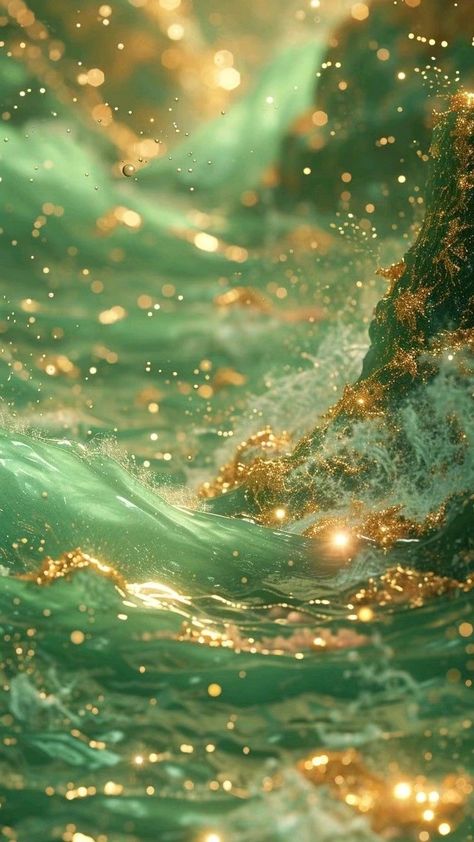 Gold And Green Aesthetic, Positivity Project, Golden Fairy, Green Preppy, Golden Wallpaper, Picture Background, Ocean Eyes, Golden Background, Preppy Stuff