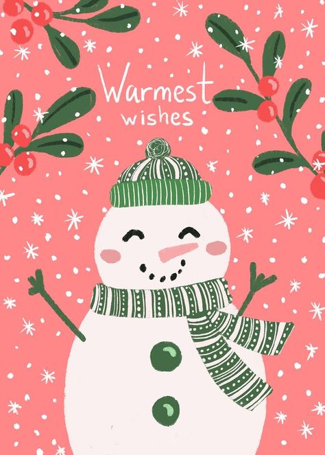 Warmest wishes snowman christmas postcard Warmest Wishes, Snowman Cards, Christmas Greeting Card, Snowman Christmas, Cute Snowman, Christmas Greeting, Christmas Greeting Cards, Holiday Card, Kraft Envelopes