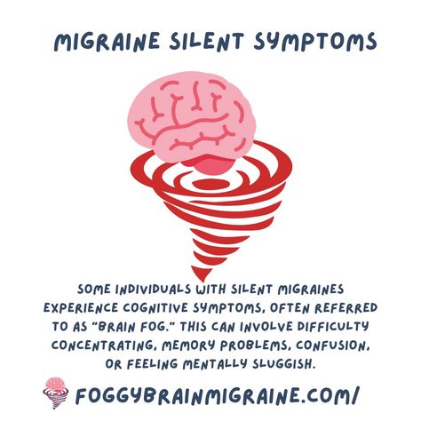 Do you have any of these? Others to add to the list? Silent Migraine, Vision Loss, Memory Problems, Migraine Relief, Brain Fog, Migraine, Headache, Writing, Feelings