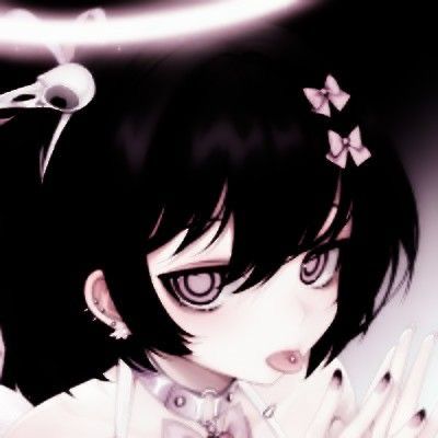 pink / black / white / icon Black Hair, Hair, Anime, Pink, Black