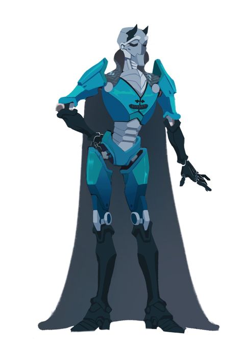 Cobalt character design, Rachel Zuehlke on ArtStation at https://www.artstation.com/artwork/B3o5QA Warforged Artificer, Dnd Character Design, Superhero Art, Dnd Characters, Cobalt, Character Design, Art, Design