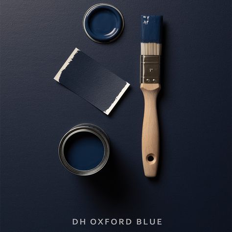 The New Paint Launch To Know About | sheerluxe.com Rich Paint Colors, Deep Blue Paint, Blue Paint Color, Color Knowledge, Interior House Colors, Interior Color Schemes, Blue Paint Colors, Professional Decor, Oxford Blue