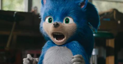 Sonic is getting a makeover. Or rather, a re-makeover. Of the makeover he already got…or something like that. The point is, the first trailer for the live-action/animated Sonic the Hedgehog m… Hedgehog Teeth, Ugly Sonic, Tika Sumpter, Movie Halloween Costumes, Human Teeth, Hedgehog Movie, Dead Pool, Blue Hedgehog, Movie Director