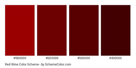 Red Wine Color Scheme » Monochromatic » SchemeColor.com Red Wine Color Palette Wedding, Wine Color Decor, Red Wine Colour Palette, Wine Red Palette, Red Wine Aesthetic Color, Wine Red Pantone, Pantone Red Color Palettes, Color Red Palette, Red Wine Color Aesthetic