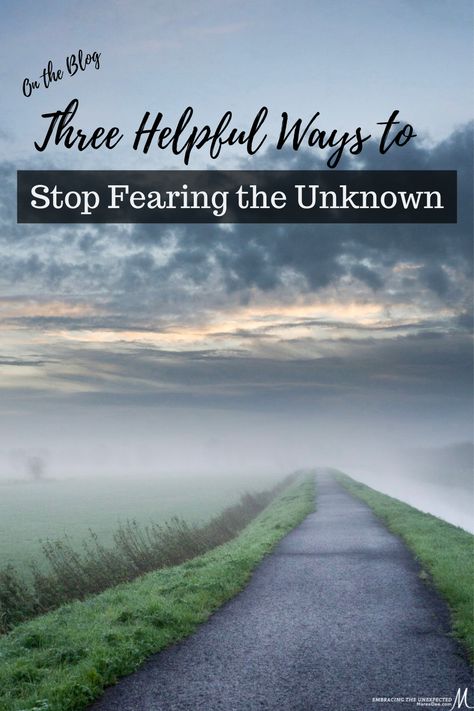 Recently I found myself in a place of fear, scrambling to halt my thoughts until I remembered three helpful ways to stop fearing the unknown. #fear #unknown #unexpected Facing Fear, Inspirational Blogs, Simple Prayers, Fear Of The Dark, Christian Counseling, Fear Of Flying, Positive Things, Fear Of The Unknown, Nothing To Fear