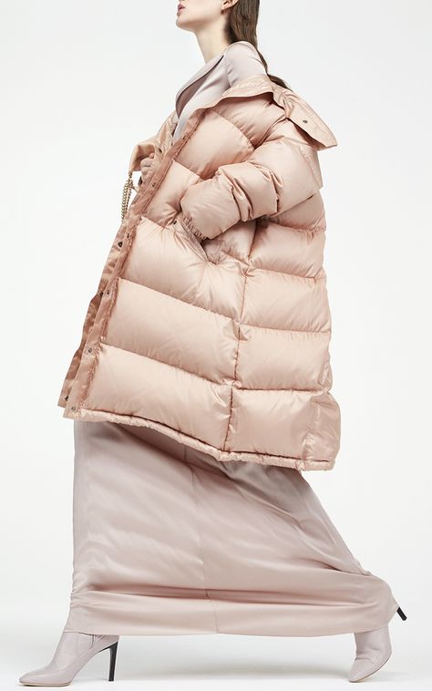 Oversized Puffer Coat by NINA RICCI for Preorder on Moda Operandi Coat Runway, Jacket Runway, Oversized Puffer Coat, Editorial Vogue, The Super Puff, Super Puff, Puff Jacket, Womenswear Fashion, Pink Coat