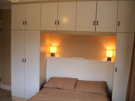 over the bed wardrobes - Google Search Cabinets For Bedroom, Bedroom Wall Cabinets, Horizontal Murphy Bed, Murphy Wall Beds, Modern Murphy Beds, Home Entertainment Centers, Murphy Bed Plans, Overhead Storage, Bedroom Closet Design