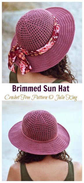 Crochet sun hats