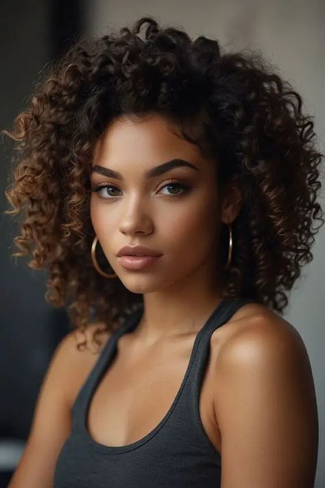 Curly Hair Model, Perfect Curly Hair, Hairstyles For Natural Hair, Curly Weave, Natural Curly Hair Cuts, Curly Weave Hairstyles, Hair And Makeup Tips, Beautiful Curly Hair, High Ponytails