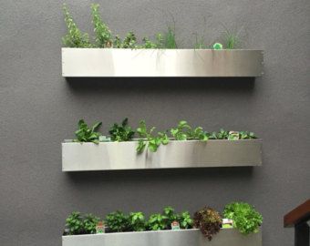 Planter Box Designs, Hanging Planter Boxes, Pot Gantung, Succulent Wall Garden, Rectangular Planter Box, Vertical Garden Design, Metal Hanging Planters, Metal Planter Boxes, Meteor Garden 2018