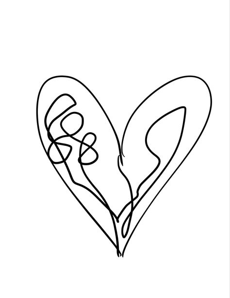 #heart #doodle #skizze #tattoo Scribble Heart Tattoo, Abstract Heart Tattoo, Heart Doodle, Scribble Art, Heart Drawing, Abstract Drawings, Tattoo Inspo, Tattoo You, Tattoo Idea