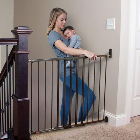 #swingandlock #babygate #swingandlockbabygate #gate #baby #mounted #mountedbabygate #stairgate #staircasegate #staircase #toddlergate #toddlerswingandlockgate #ad #sponsored #amazon #gift #giftideas #familysafety #safety #babysafety #toddlersafety Latch Hardware, Baby Gate For Stairs, Kids Gate, Top Of Stairs, Stair Gate, Baby Safety Gate, Baby Gate, Baby Gates, Safety Gate