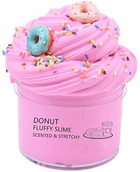 Amazon.com: YMDY Donut Slime with Charms, Scented Butter Slime, Non-Sticky, Stress Relief Toy for Girls and Boys (200ml): Toys & Games Slime Squishy, Soft Slime, Slime Cloud, Camcorder Video, Pink Slime, Pretty Slime, Cloud Slime, Slimes Supplies, Slime Toy