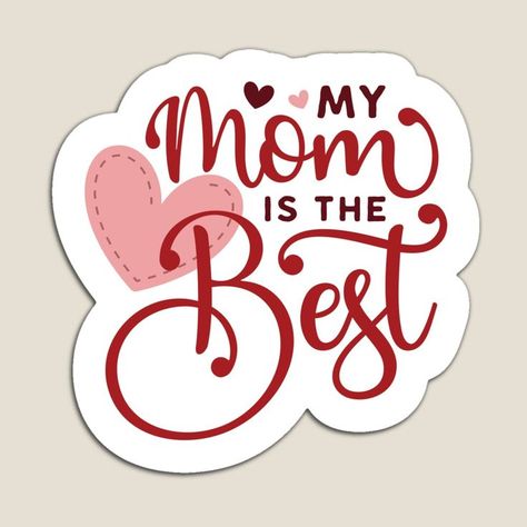 Simple message, Tell her, tell the world. On mothers day, on her birthday with this sticker. It doesn't matter when you tell her, just as long as you tell her "My Mom is the best! #mymomisthebest #mymomisthebeststicker #beststicker #best #bestmom #bestmomsticker #love #lovesticker #loveyousticker #mamasticker #motherlovesticker #motherlove #momsticker #mothersticker #mommysticker #giftformother #mathersdaygiftsitcker #sticker #stickers #motherlifesticker #mothersdayquote #mothersdayquotesitcker Mom Cake Topper, My Mom Is The Best, Mothers Day Quote, Mothers Day Text, Mom Is The Best, I Love You Mama, Cricut Explore Air Projects, Cricut Birthday, Happy Mother Day Quotes