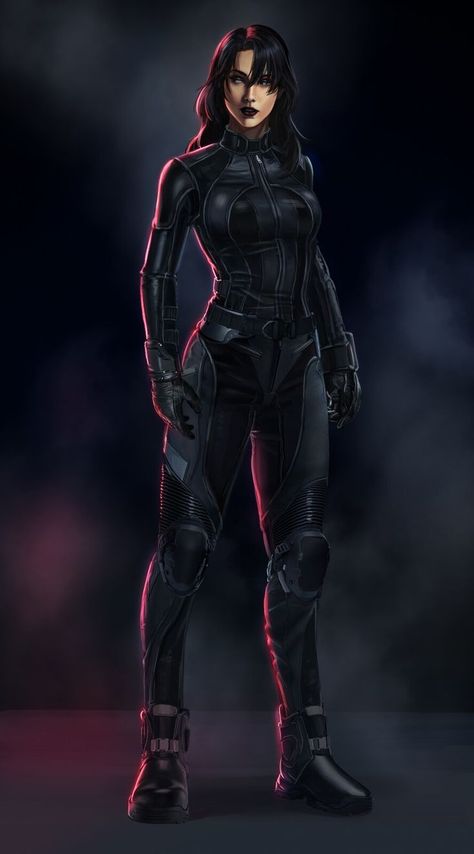 Villain Suit Design Female, Combat Clothes Female, Female Spy Outfit, Hero Suit Ideas, Deadpool Oc, Superhero Suit Design Female, Superhero Costume Design, Spy Clothes, Hero Suit Design