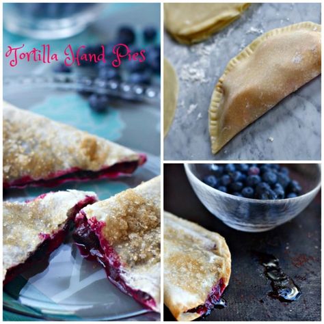 Tortilla Fruit Hand Pies from Spinach Tiger Easy Hand Pies, Fruit Hand Pies, Uncooked Tortillas, Tortilla Pie, Tortilla Dough, Fried Pies, Baked Fruit, Fruit Pie, Hand Pies